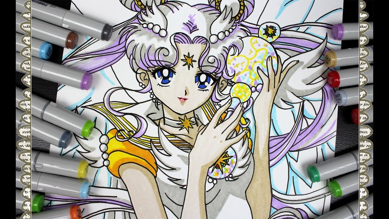 Cómo Dibujar a Sailor Cosmos How To Draw Sailor Cosmos Speed Drawing Sailor Moon Stars