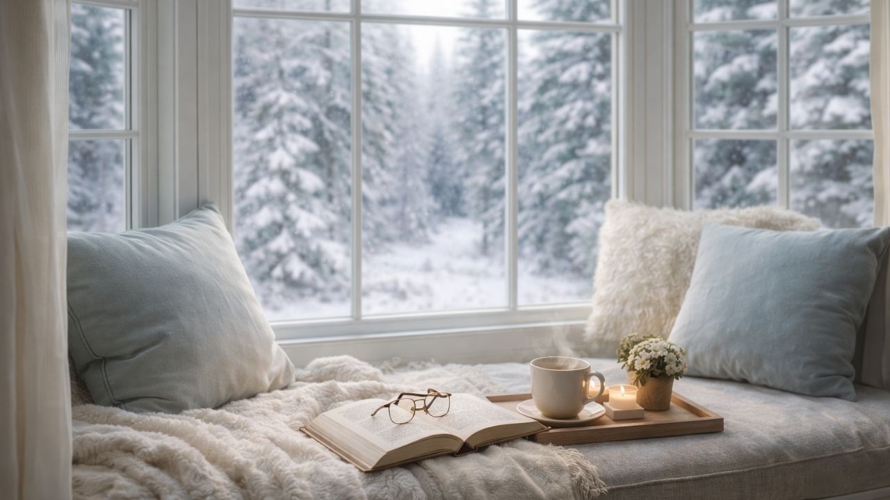 Quiet Winter Morning by the Window ❄️ Soft Piano for Reading & Relaxing