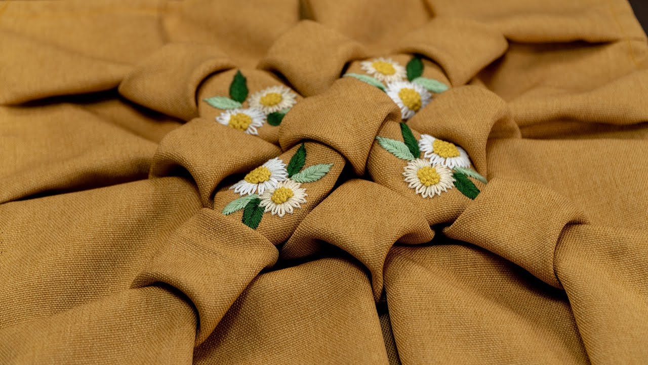 Embroidered Smocked Fabric - DIY Cloth Hacks for décor