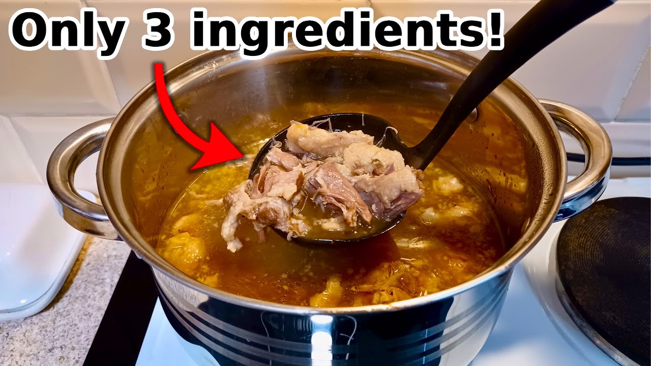 Delicious CARNIVORE Oxtail Soup - Just 3 Ingredients! #carnivorediet
