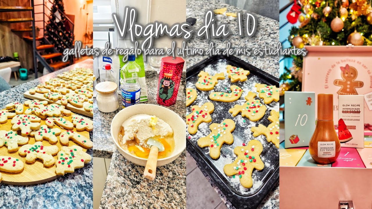🎄 VLOGMAS 10 🎄 hice GALLETITAS de regalo para el ÚLTIMO DÍA con mis ESTUDIANTES 🥺🫶🏼