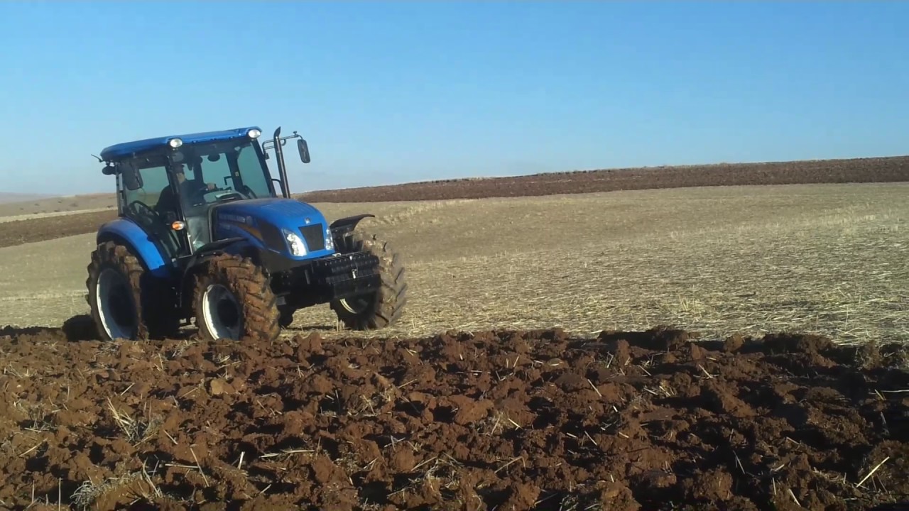 New Holland TD 100 D Pulluk Çekimi - Plow  (5'li 13 Numara) #newholland