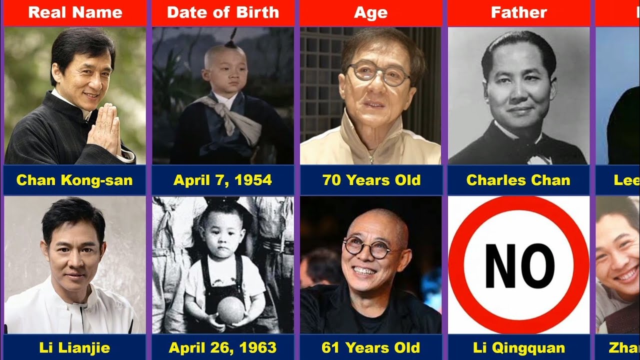 Comparison: Jackie Chan Vs Jet Li