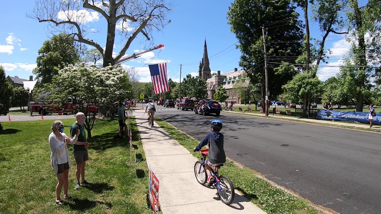 Rye High School Class of 2020 Graduation Car Parade May 31, 2020 on Parsons Street by school (1)