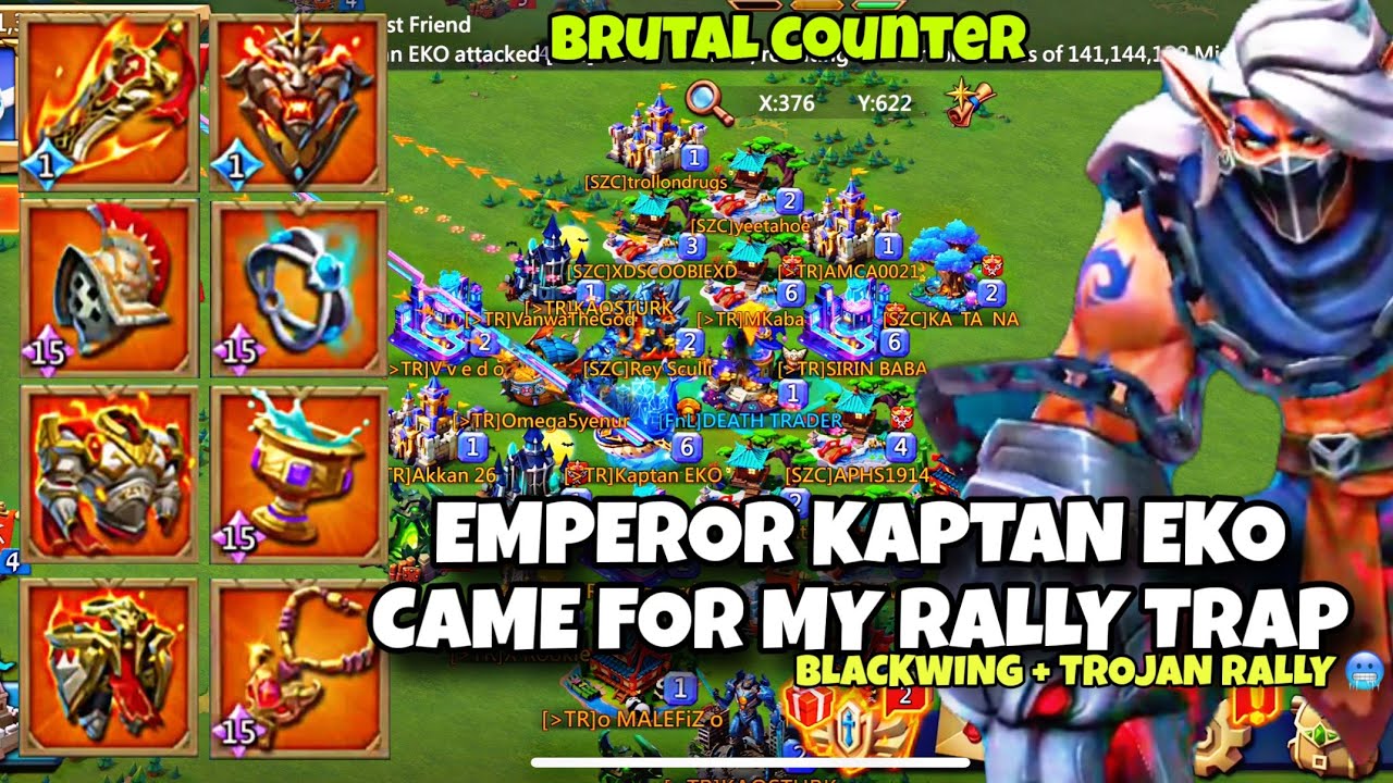КАПИТАН ЭКО ИМПЕРАТОР ПРИШЕЛ ЗА МОЕЙ РАЛЛИ-ЛОВУШКОЙ #lordsmobile #rallytraplordsmobile