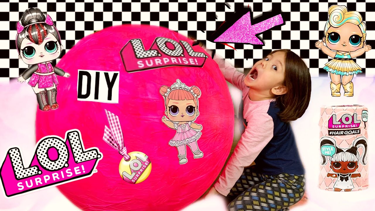 DIY How to Make GIANT LoL Surprise Ball