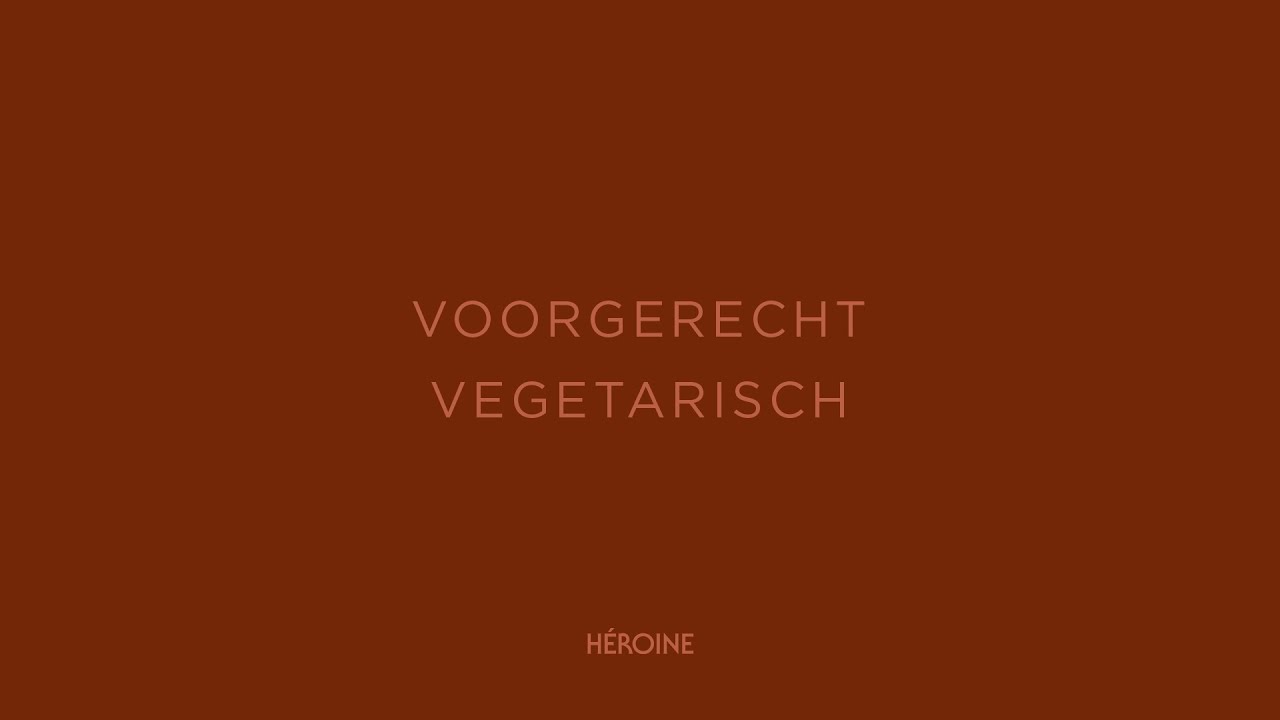 H&eacute;roine at Home voorgerecht vega kerst 2021