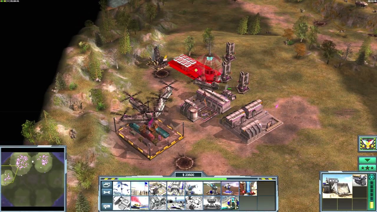 GENERALS ZERO HOUR  CONTRA X  USA FUTURISTIC VS GLA EXPLOSIVES