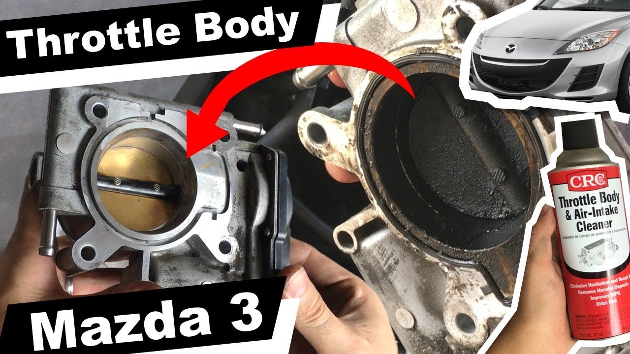Как снять дроссельную заслонку и как ее почистить на Mazda 3 2010 года выпуска