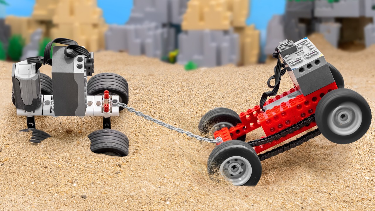 Testing LEGO Cars in a Deep Sand Pit Challenge | FM LEGO Technic