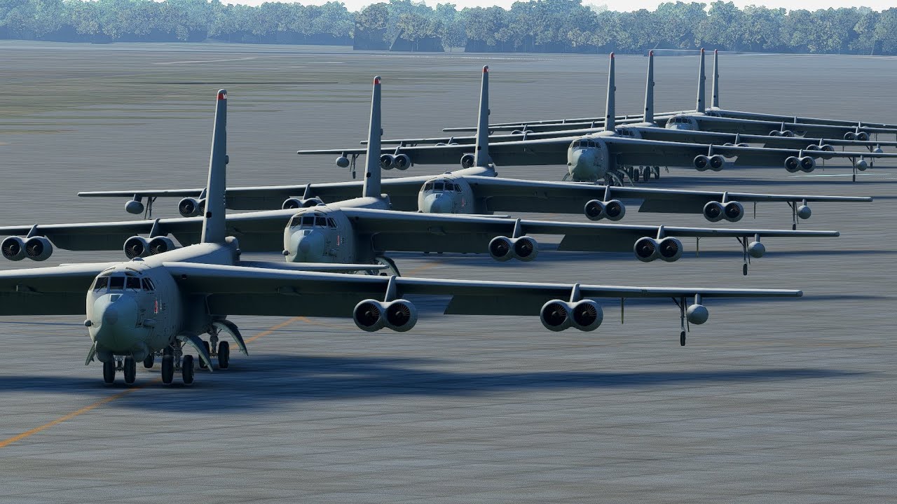 B-52's barksdale AFB/ Microsoft flight simulator / msfs2020