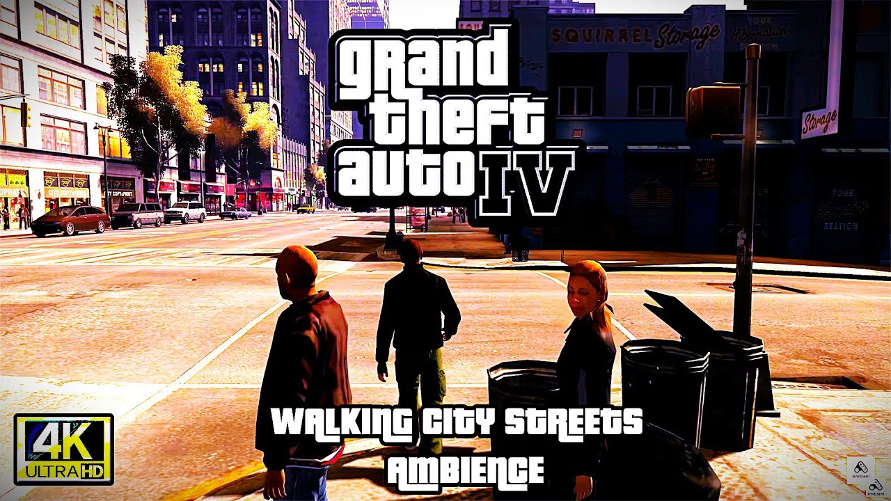GTA 4: Walking the Streets of Liberty City | NYC Ambience🚶‍♂️🌆✨