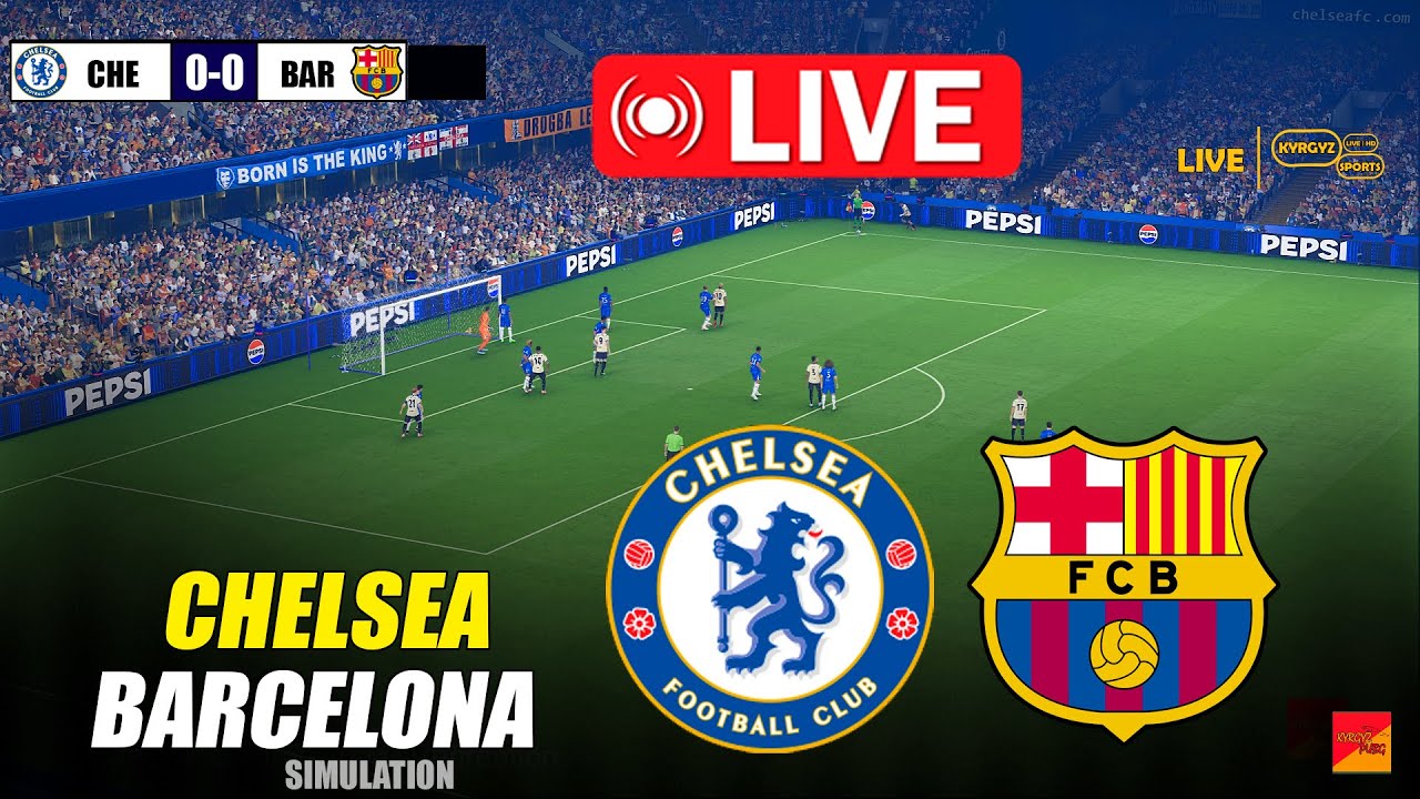 🔴LIVE : Chelsea vs Barcelona | eFootball PES 21 Video Game Simulation PC