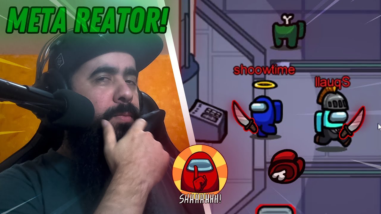 LAUQS USOU O META REATOR DE IMPOSTOR E JOGOU MUITO NO AMONG US!!