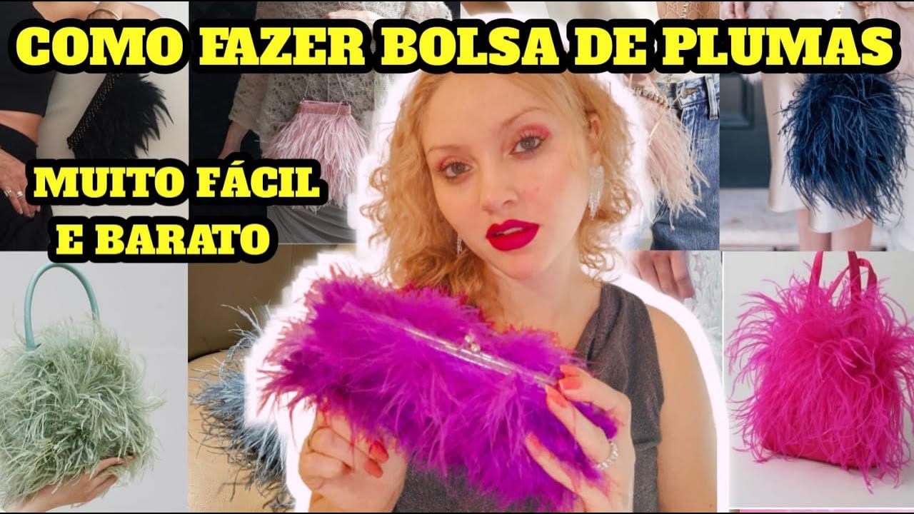 BOLSA DE PLUMAS FÁCIL E BARATA