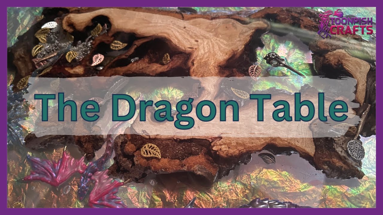 Epoxy resin Dragon fantasy island table