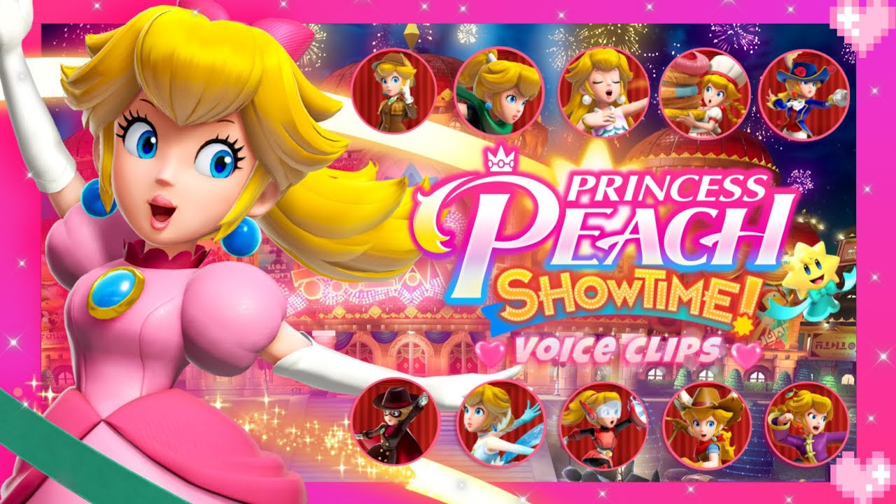 💗 Princess Peach Showtime! - All Peach Voice Clips 💗