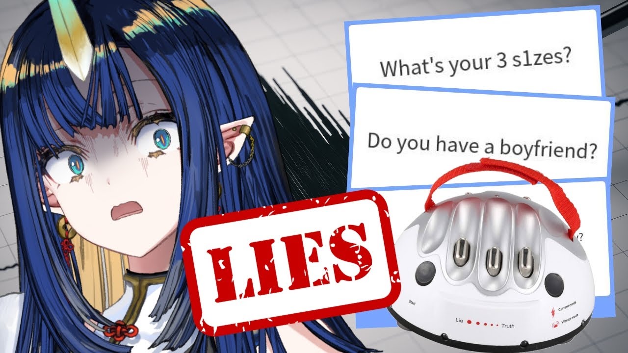 Anime Girl Takes a Lie Detector Test - UNHINGED questions ONLY【V4Mirai | Ao WuWu】