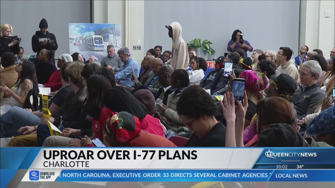 I-77 toll plans cause uproar at Charlotte community meeting