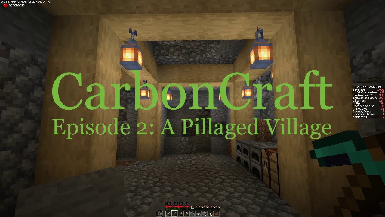 CarbonCraft Episode 2: A Pillaged Village (Minecraft 1.14.2 Village and Pillage)