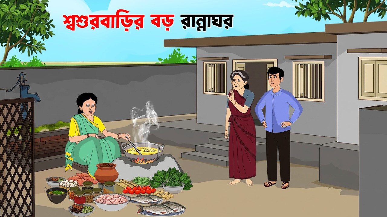 শ্বশুরবাড়ির বড় রান্নাঘর I Bangla Cartoon | বাংলা কার্টুন | Thakumar Jhuli