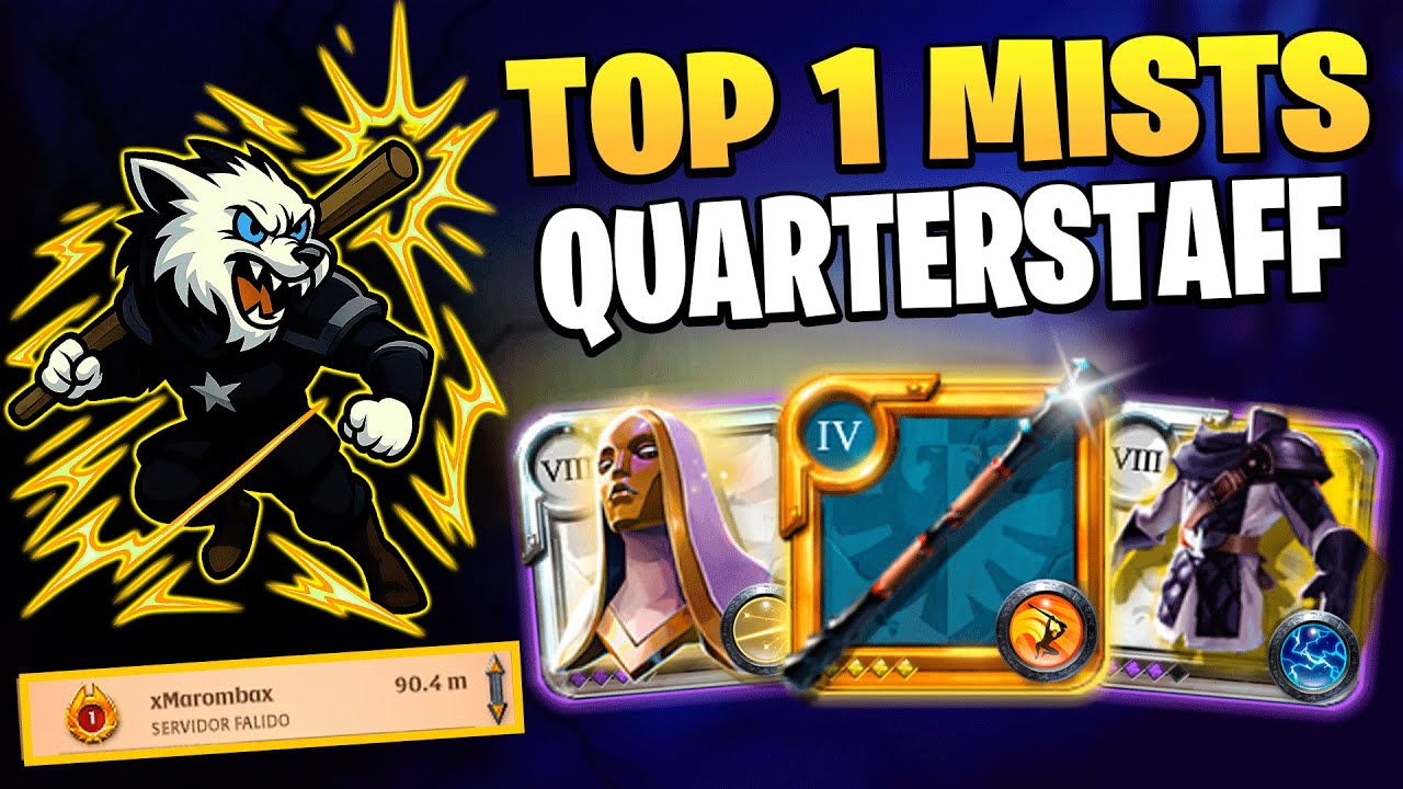 TOP 1 PvP Mists Bordão (Quarterstaff) 🔥 | Albion Online Solo Brumas
