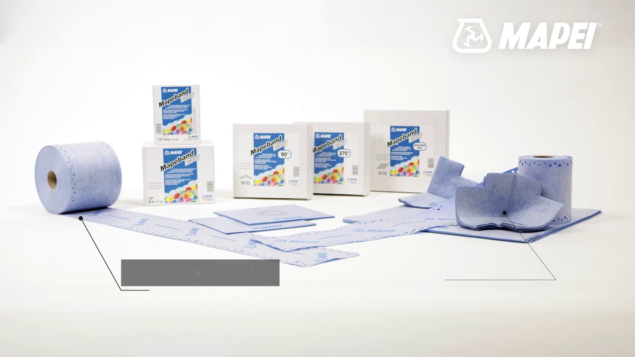 Treat your corners in waterproofing works with Mapeband Easy
