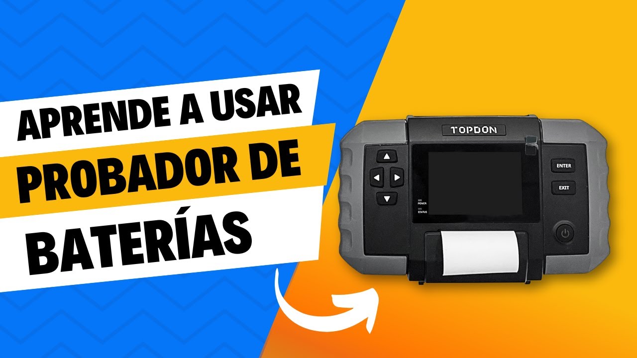 PROBADOR DE BATERÍAS, COMO FUNCIONA? TOPDON BT600