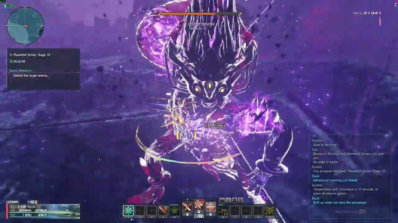PSO2:NGS Planetfall Strike Stage 10 Rank 5 (Fighter)