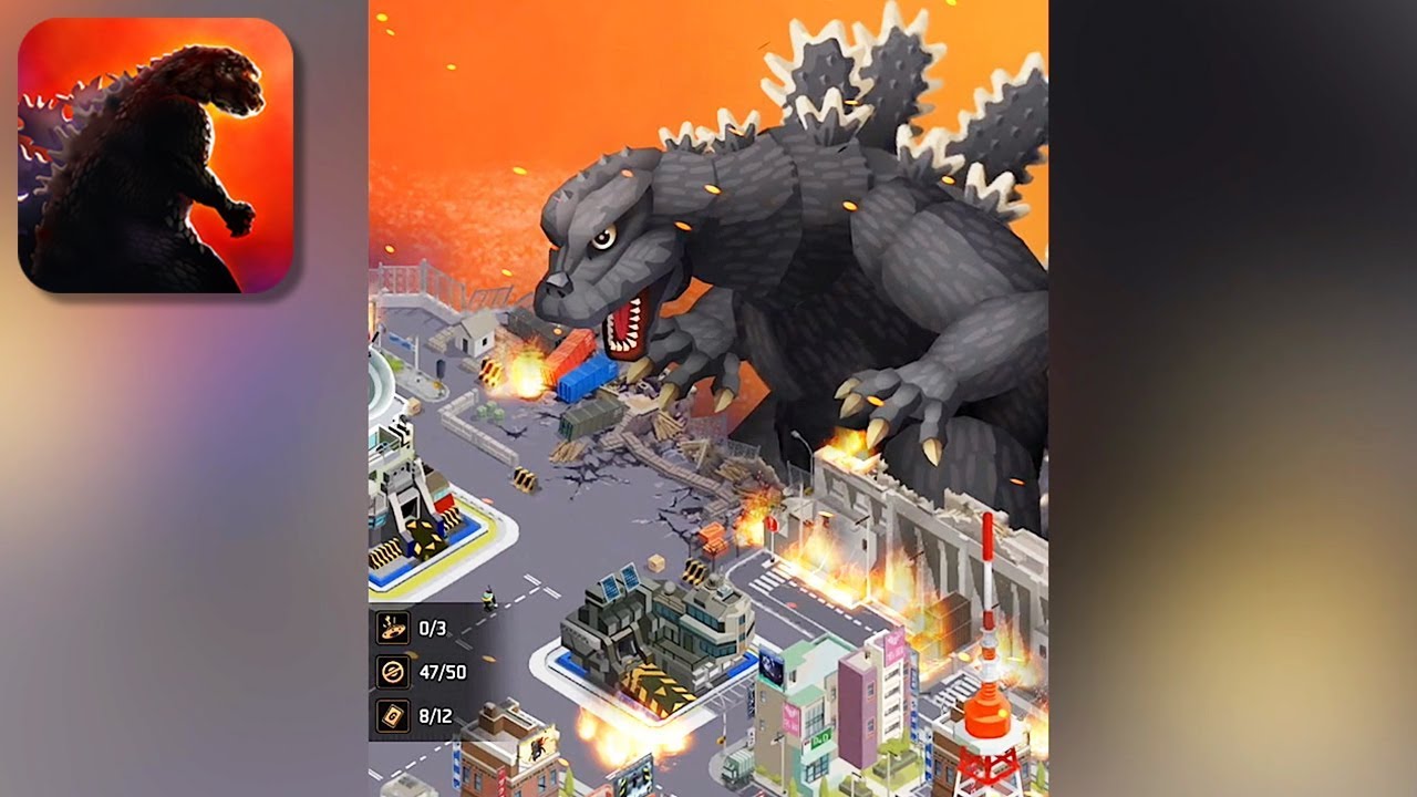 Godzilla Defense Force - Gameplay (iOS, Android)