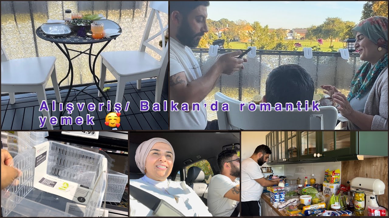 Alışverişten sonra balkonda balık keyfi/romantik akşam yemeği/diyete ne oldu nare 😂