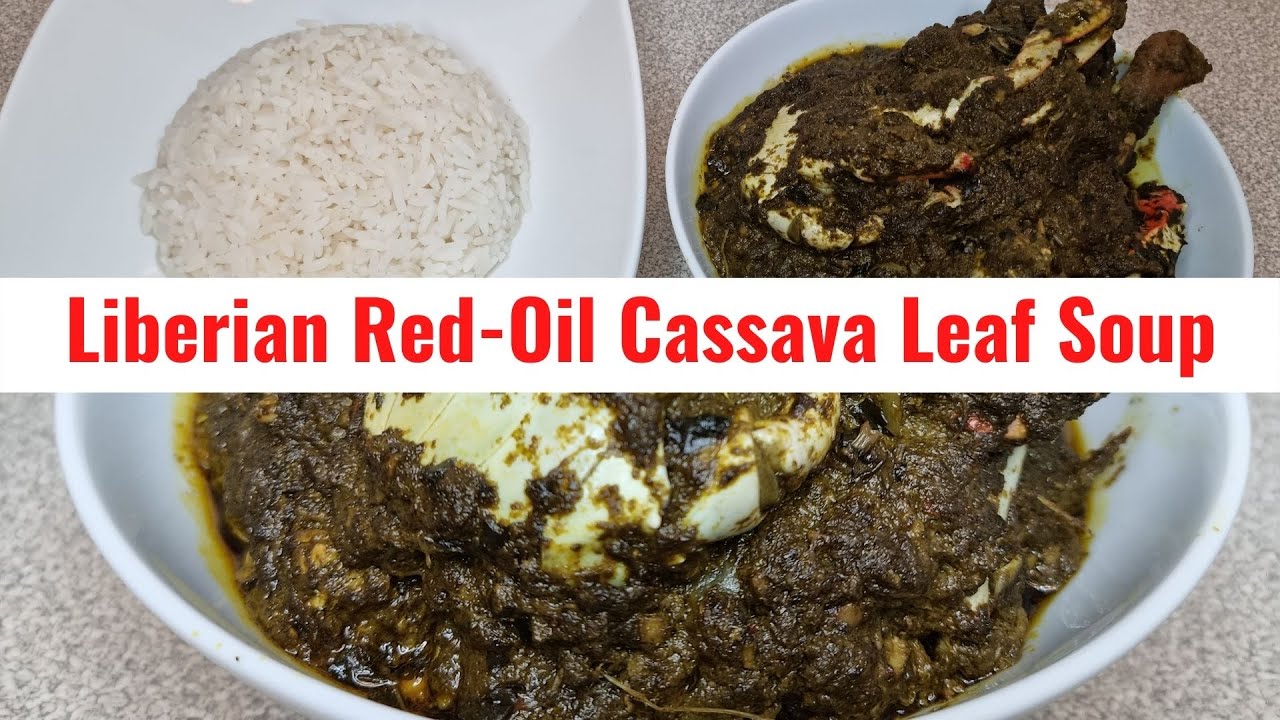 How To Cook Liberian Red-Oil Cassava Leaf Soup//Liberian Cassava Leaves.