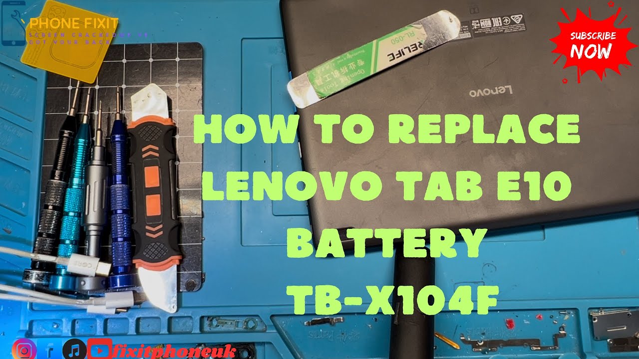 How To Replace Lenovo Tab E10 (TB-X104F) Battery | Easy Guide For Beginners