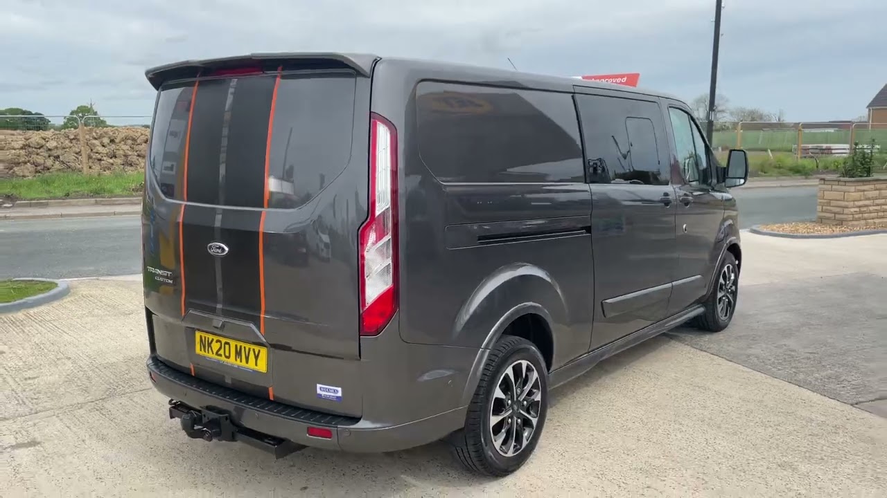 2020 20 FORD TRANSIT CUSTOM SPORT 2.0 TDCI ECOBLUE 320 185 BHP DCIV L2 H1 5 SEATS **CREW CAB**