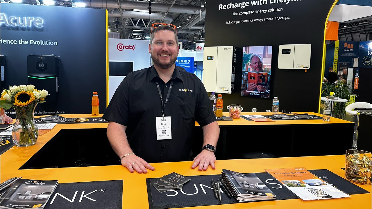 Keith and the #Sunsynk team at Solar & Storage Live 2024!