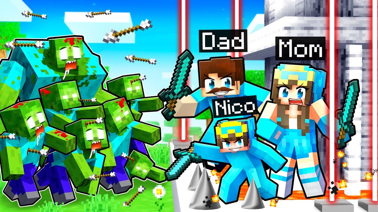 ДОМ ОХРАНЫ для защиты моей семьи в Minecraft!