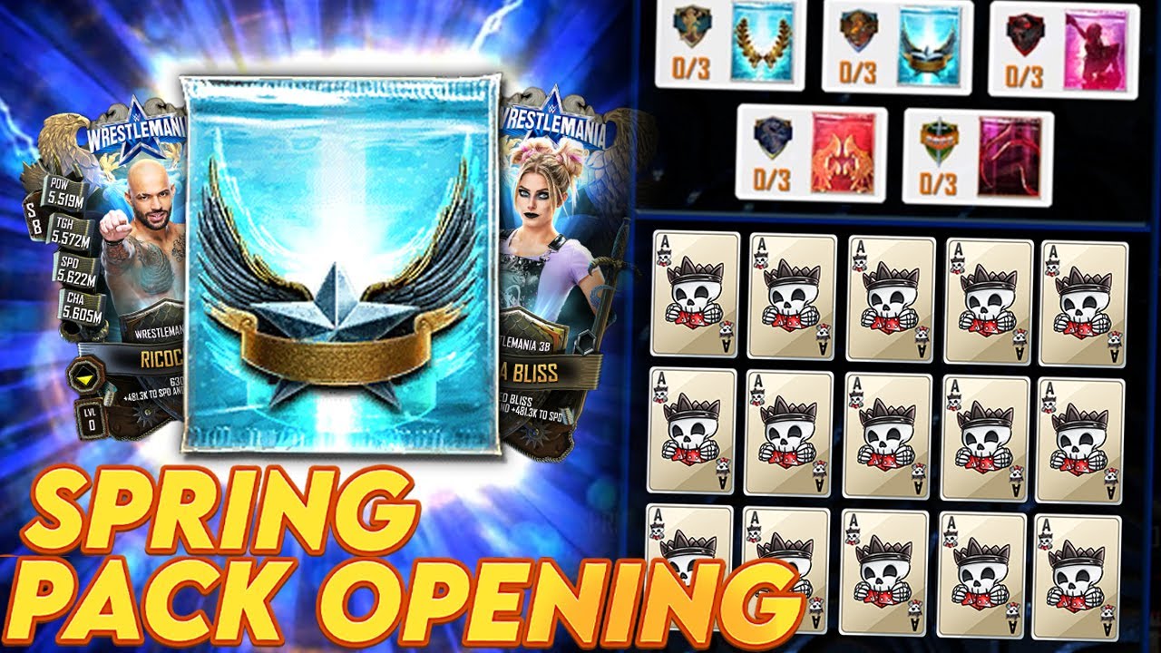 HUGE Spring Pack Opening SHOCK?! - What is this luck?! - [WWE SuperCard Season 8]