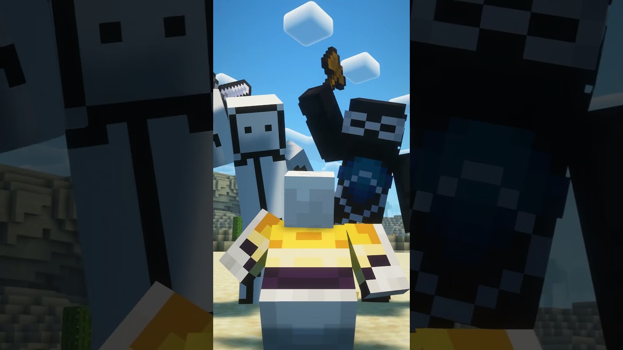 enga&ntilde;&eacute; a Calce y Xiaro ANIMADO #shorts #minecraft