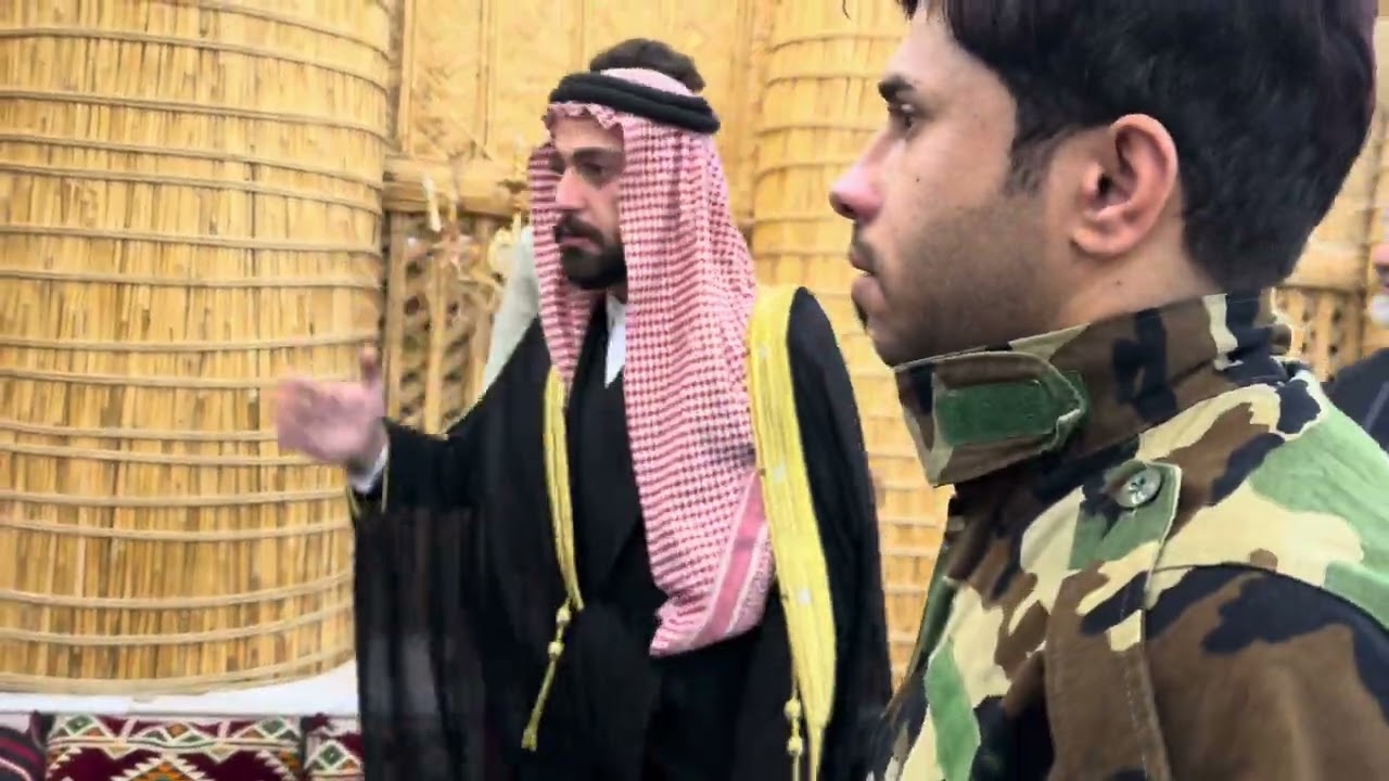 زيارة الشيخ محمد علي البرهان شيخ قبيلة العزة الى مضيف الشيخ النائب هاتف الساعدي في محافظة البصرة