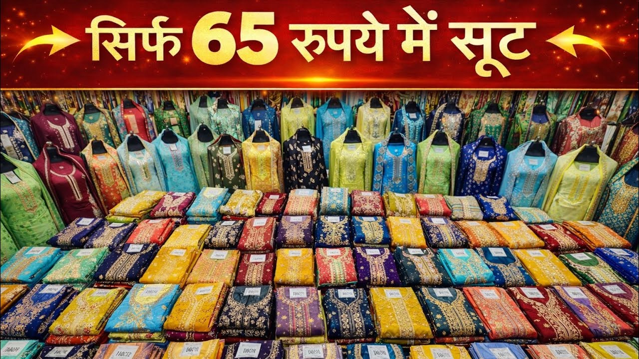 सिर्फ 65 रुपये में 700 वाले सूट ! लिख कर बेचते है माल बोलकर नहीं ! Suit Manufcturer Balaji Textiles