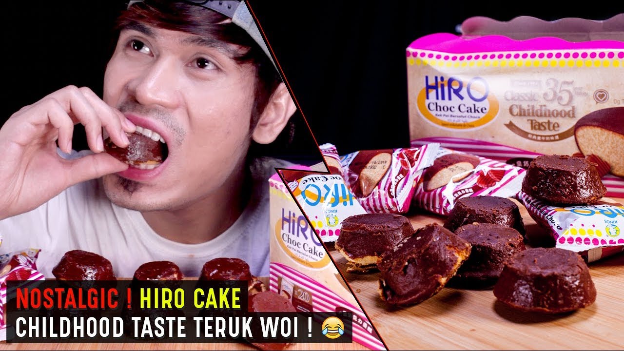 ASMR NOSTALGIC : Hiro Cake CHILDHOOD TASTE | Siapa Ingat Makanan Legend Ni? | Soft Eating Sound