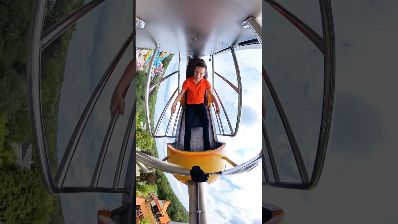 Upside down with NO SAFETY BELT 🤯 / Hellendoorn Netherlands 🇳🇱 #themepark #attraction #adrenaline
