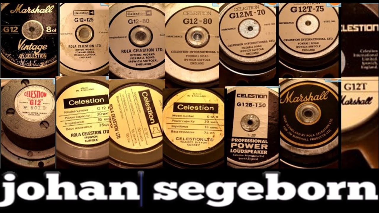 Comparing 13 Celestion Guitar Speakers Using the SAME RIFF