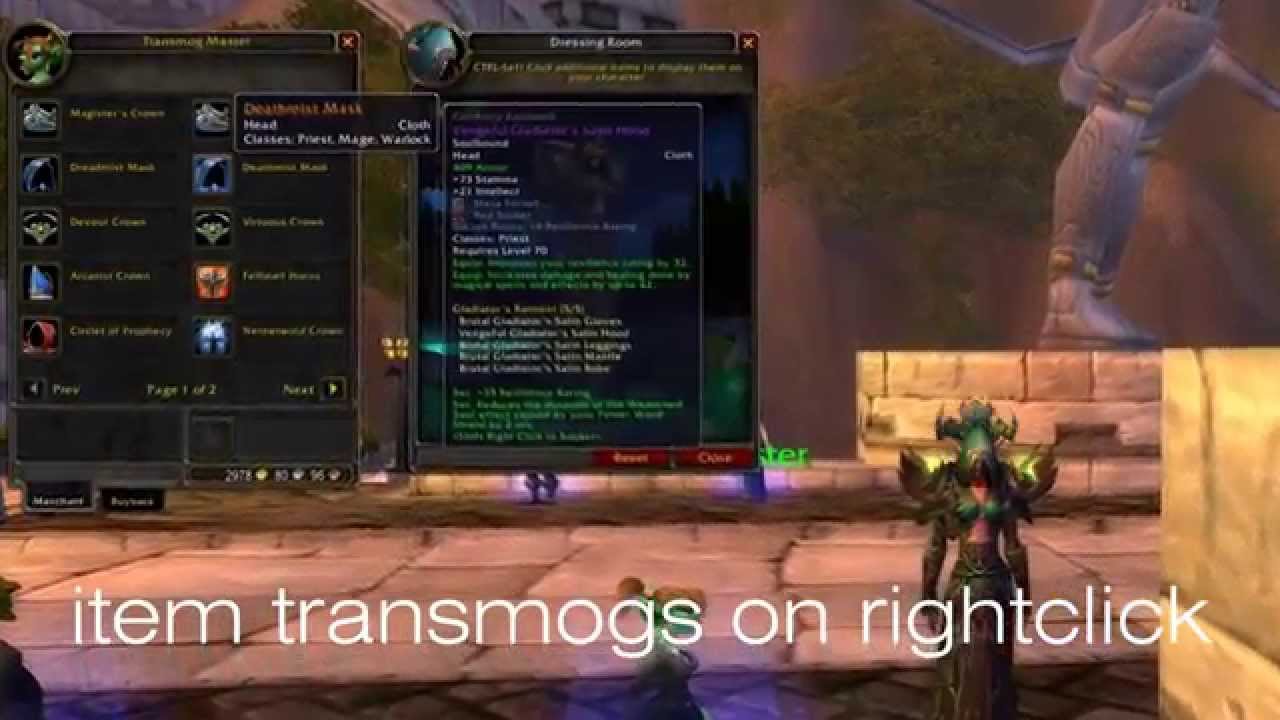 [TBC 2.4.3] Transmog Vendor