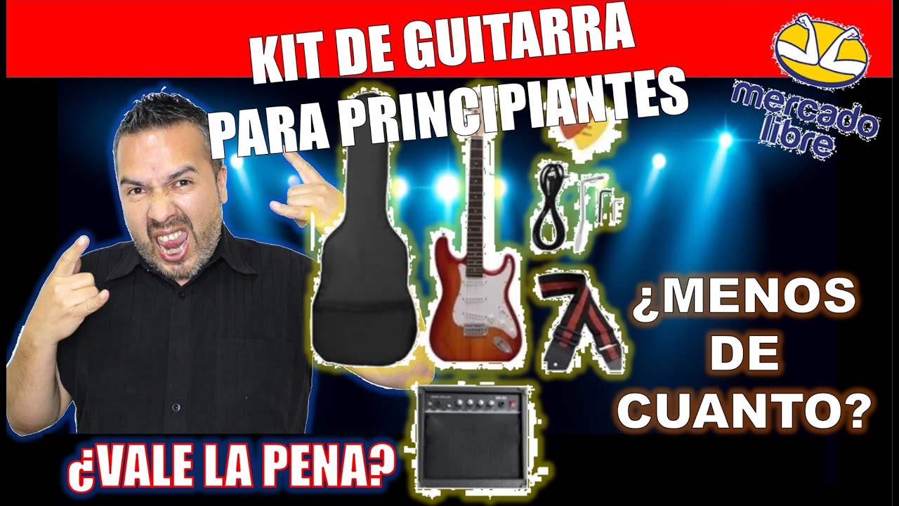 KIT DE GUITARRA PARA PRINCIPIANTE BUENÍSIMA Y ECONÓMICA