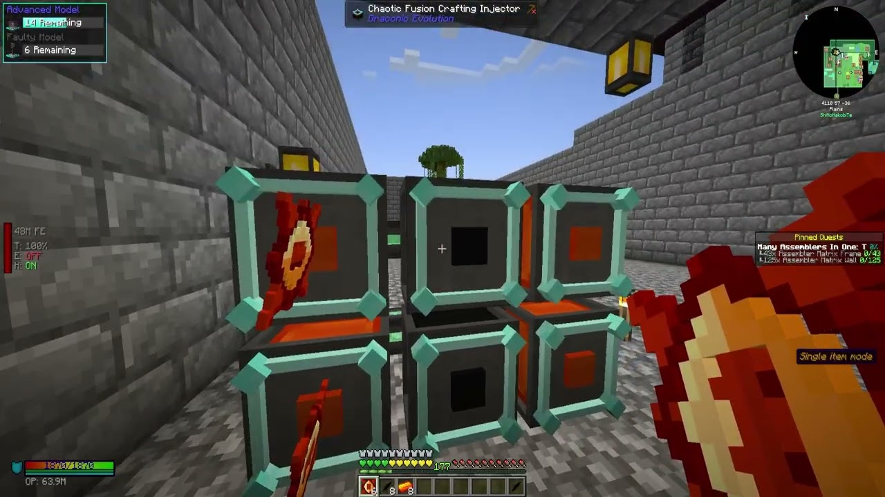 Матрица ассемблера из Extended AE2: ATM10 TTS Эпизод 41