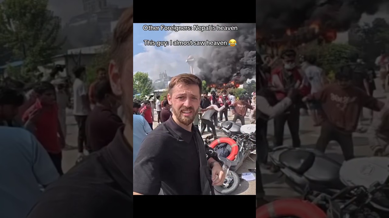 This guy become oart of Gen z revolution in Nepal #nepal #ktm #genz #revolution #politics #shorts