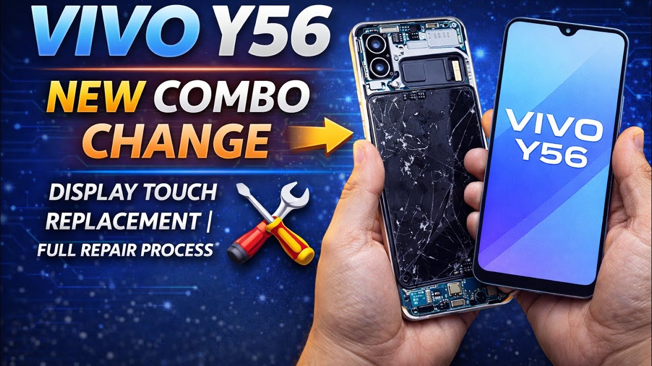 YouTube TitleVivo Y56 New Combo Change | Display Touch Replacement | Full Repair Process👍👍♥️♥️♥️🌄