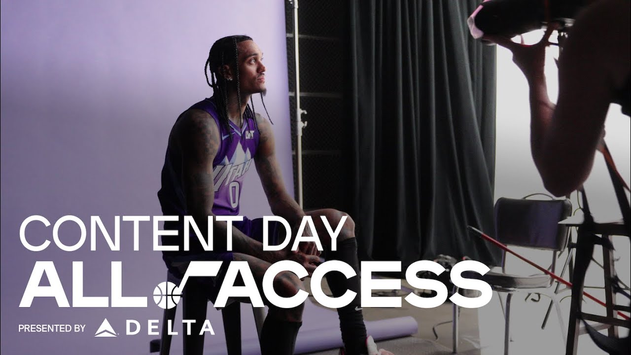 Behind-the-Scenes on CONTENT DAY 📸 | Utah Jazz #AllAccess presented by Delta