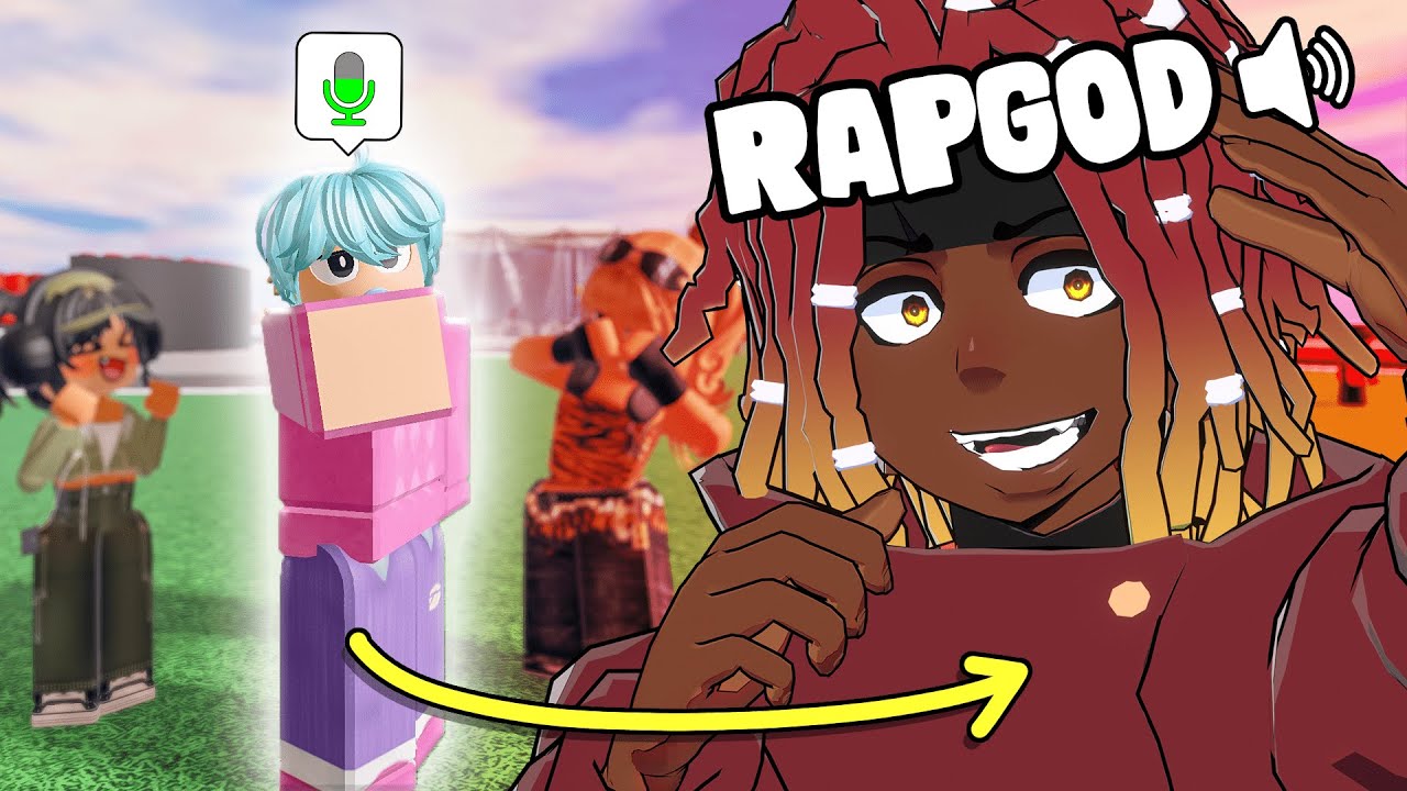 Pretending To Be A SAJA BOY, Then Becoming A RAPGOD (Rapping In Roblox Voice Chat)